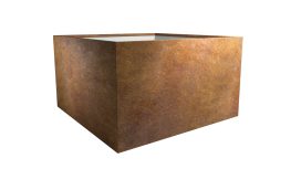 Kwadratowa donica z cortenu Cubi 8