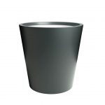 Stożkowa donica z aluminium Silvestro 3
