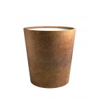 Duża okrągła donica z cortenu Vaso 6