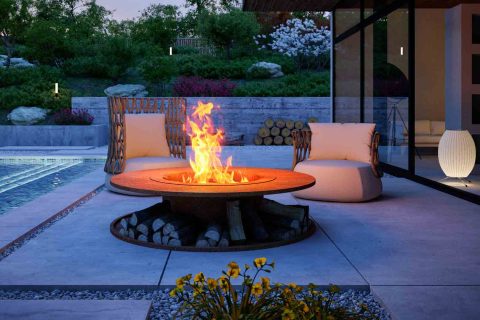 palenisko metalowe z blachy corten