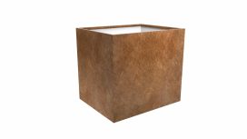 metrowa szeroka doniczka metalowa Cubi 16