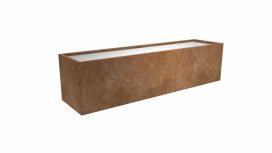 długa metalowa donica Cubi 23