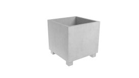 donice betonowe przed domem Nicola 4 szary