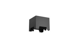 czarne doniczki na kółkach Apollo 1 mobile